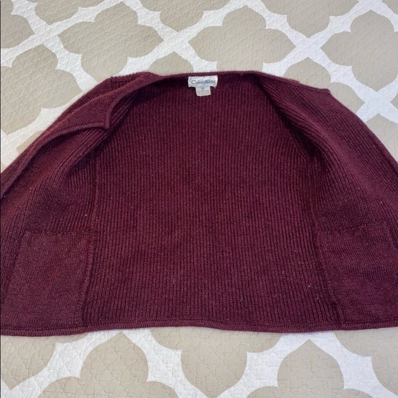 Calvin Klein 100% Merino Wool Cardigan - Picture 5 of 8